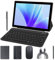 Tablette Android avec clavier 10 2 en 1 avec étui, stylet souris, 3 Go de RAM, 64 Go de ROM, 1024 Go étendu, tablette PC quad-core, batterie 6000 mAh, appareil photo 8 MP, 1280 x 800 FHD, WiFi