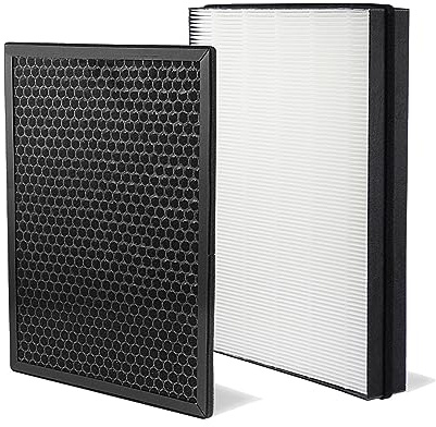 BAMBOOST Kit de filtres de rechange compatibles avec purificateur d'air Philips AC3256/10 AC3259/10 AC4550/10 (Filtre HEPA FY3433/10 et charbon actif FY3432/10)