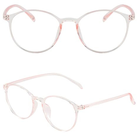 Dig Detox Nomoblooz Blue Light Blocking Glasses Stylish TR90 Frame for Men & Women (Osaka Cherry)