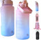Drinking Bottle Gradient Sports 2L Water Bottle Leak-Proof Jug Carry Handle Large Gym 2 litre 64oz Ecofriendly Drinking Water Bottle for Camping Gym Fitness by TradeProvider®