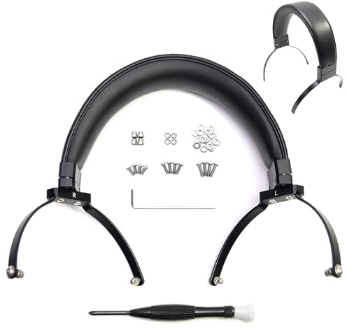 Voarmaks Genuine Leather Full Metal Headband Compatible with Sennheiser HD650,HD660 S,HD600,HD6XX,HD58X,HD580,HD565,HD545,HD535 Headphone Replacement Head Beam Band Headset