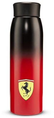 Scuderia Ferrari Bottiglia d'acqua con logo rosso - Taglia: 600ML
