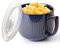 NUTRIUPS Soup Bowls with Handles, 900ml Microwave Soup Bowl with Lid, Soup Mug with Handles, Bowl for Ramen, Noodle, Porridge (Vintage Blue)