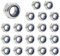 Ainkou 20pcs M6 Nyloc Steel Nuts, Nylon Inserted Hex Lock Nuts, Silver 304 Stainless Steel Self Locking Fasteners for Bolts