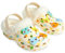 Pokemon Clogs Kinder Gartenschuhe mit Schuh Charms & Abnehmbarem Fleece-Futter - Geschenke für Kinder (Creme/Mehrfarbig, 28 EU)
