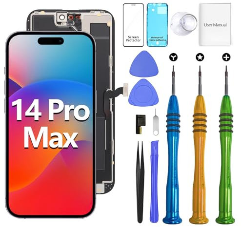 ATEVENSE Geeignet für iPhone 14 Pro Max Bildschirm-Ersatzkit 6,7 LCD Display
