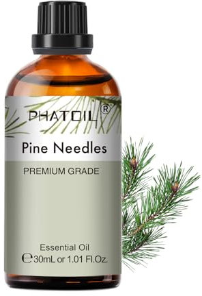 PHATOIL Kiefernnadelnöl Ätherisches Öl Reine 30ML, Ätherische Öle für Diffuser Erstklassige Qualität, Aroma Duftöl Kiefernnadeln Öl für Kerzen, Duftlampe, Pine Oil