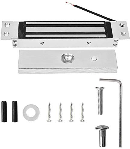 VOBOR Serrure Electrique Magnétique, 180 kg DC 12V Ventouse Electromagnetique Serrure Electrique, Verrouillage de Porte Magnétique pour Système de Contrôle D'accès de Porte