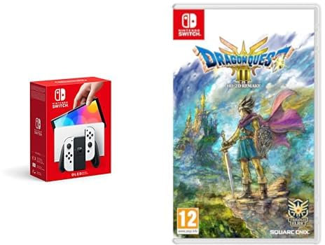 Nintendo Console Switch (modèle OLED) blanche & Dragon Quest III HD-2D Remake