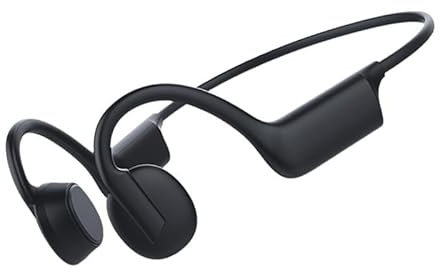 HEITCING Bone Conduction Headphones,Open Ear Wireless Headphones with Mic, IP55 Waterproof Sports Headphone,Bluetooth 5.3, for Running, Cycling, Workout,USB C Fast Charge