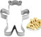 Teddybär-Keksausstecher - Bärenform aus Edelstahl | Bären-Ausstechformen | Bären-Ausstechformen, Cartoon-Form aus Stahl | Simp
