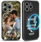 Custom Personalized Photo Phone Case for iPhone 16 15 14 13 12 Pro Max Plus, Magnetic Phone Case[Compatible with MagSafe] Customized Picture Text Case Black Silicone, Gift for Birthday Friends Family