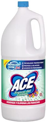 Eau de Javel Parfumée Protection Totale 3 en 1 Fraîcheur des Champs 2 L Lot de 2