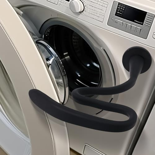 PinkCross Front Load Washer Door Prop – Magnetic Washing Machine Door Stopper, Removable Heavy Duty Silicone Washing Machine Door Holder, Keeps Front Loader Door Open to Prevent Odors (Black)