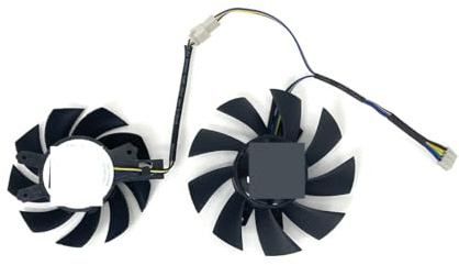 LFGOZSD 2 Teile/Satz GA72S2U GA82S2H 0.32A 4Pin Lüfter Für ZOTAC für Gaming für GeForce GTX 1660 SUPER 1660Ti Twin Fan ZT-T16620F-10L(Black 2-Fan GA)