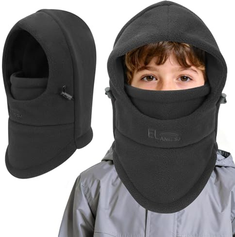 VGMANNTA Cagoule Enfant d'hiver Thermique Polaire Cache Cou Enfant 4-9 Ans Masque Ski Cagoule Chaude Convient sous Les Casques pour Garçons Filles en Hiver pour Le Ski La Course Le Vélo-B