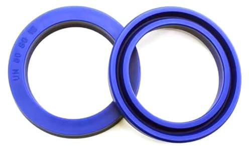 Hydrauliköldichtung U/Y-Dichtung 32x47x10mm Polyurethan blau Abstreifdichtung für Kolbenstangen Zylinder Industriemaschinen 5er-Pack