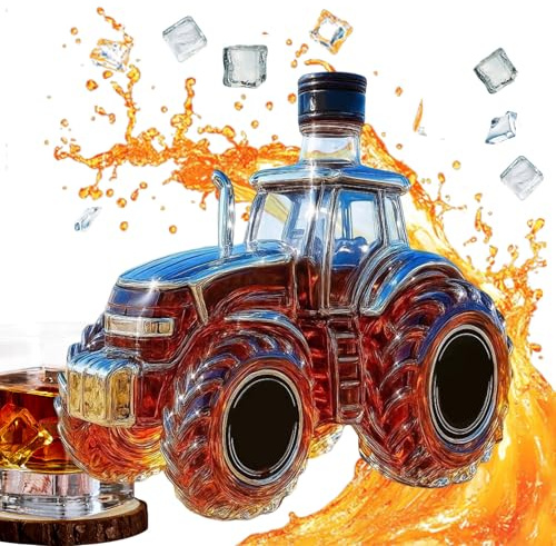 Semi Truck Glass Whiskyflasche, 300 Ml Traktor Whisky Glass Karaffe, Vintage Dekorativer Alkoholspender, Lustige Trinkflasche Für Champagner, Kreative Leere Weinflaschen Zur Aufbewahrung Von Spirituos