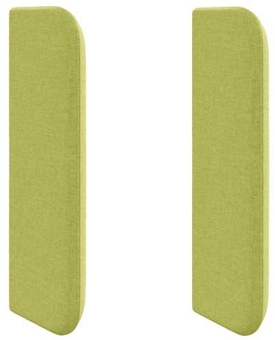 vidaXL Kopfteil Ohr Grün 40,5 x 40,5 x 4 cm Stoff, Stylisches modernes Kopfteil, strapazierfähiger Schaumstoff, gemütliche Polsterung für Dein Schlafzimmer