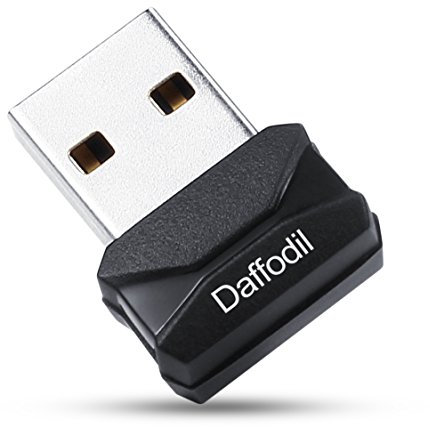 USB Wifi Adapter for PC - Daffodil LAN03 - Internet Dongle Plug and Play USB 2.0 and USB 3.0 Computers/Laptops/Windows 11, 10, 8, 7 / MacOS/Linux - Tiny Receiver with 100m Wi-fi range - Black