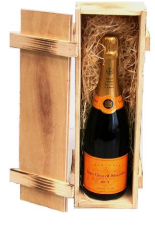 Veuve Clicquot Brut Yellow Label in Holzkiste (1 x 0.75 l)