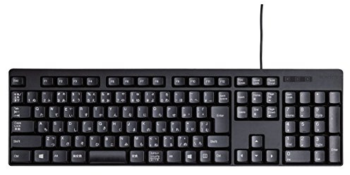 ELECOM USB Wired Keyboard Membrane type [Black] TK-FFCM01BK (Japan Import)