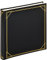 walther design Fotoalbum schwarz 30 x 30 cm Kunstleder mit Prägung, Standard Album MX-200-B
