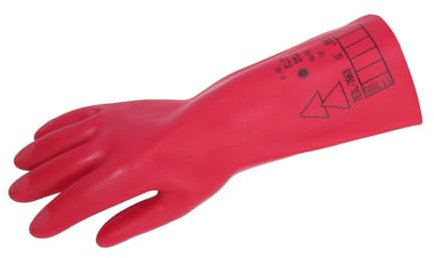 Dönges Elektrikerhandschuhe, Schutzhandschuhe, Größe 9, Rot, Isolierend bis 1000V AC, 1500V DC, EN 60903:2003 Klasse 0