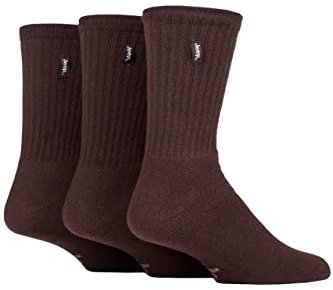 Jeep Mens Vintage Boot Socks for Outdoors 3 Pairs 6-11 | Cushioned, Ribbed, Soft Cotton, Many Colours, Walking, Hiking & Trekking, Casual