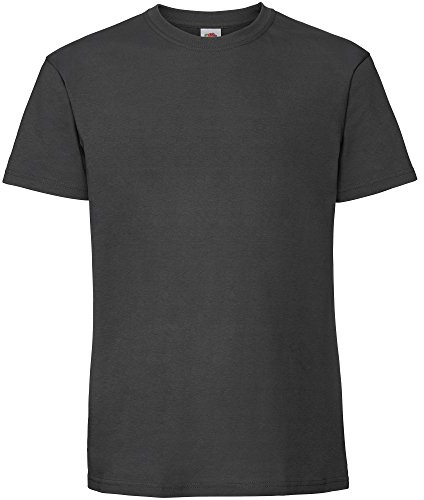 Fruit of the Loom Herren Premium T-Shirt (L) (Helles Graphit)