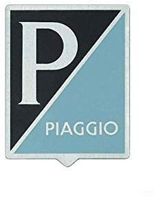 STEMMA -P- IN ALLUMINIO ADESIVO PER VESPA