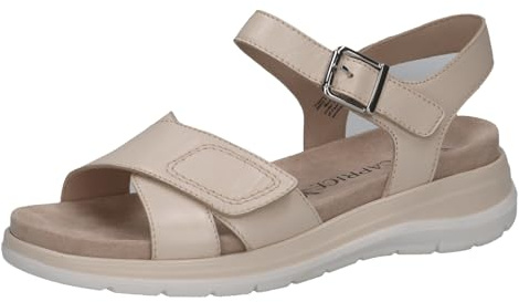 CAPRICE Damen Flache Sandale aus Leder