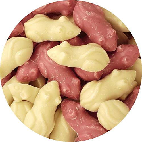 Retro Sweets by Happy Candy® Pick n Mix 400 Grams Choose From Hundreds of Sweets (Pink and White Mice)