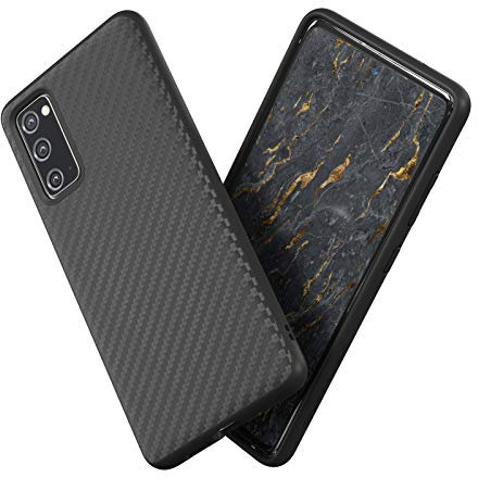 RhinoShield Case kompatibel mit [Samsung Galaxy S20 FE] | SolidSuit - Stoßdämpfende & schlanke Schutzhülle mit Premium Finish - 3.5 Meter Fallschutz - Karbonfaser Textur