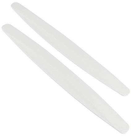 Youngine Universal Car anteriore posteriore angolo paraurti guardia protector in fibra di carbonio anti-collisione striscia adesivo anti-sfregamento bordo labbra (bianca)