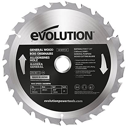 Evolution Power Tools GW185TCT-24 - Lama per sega, 185 mm