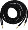 Linsoul Tripowin GranVia Cable de Repuesto de Audio OFC Mejorado de Alta Pureza para Auriculares,2m de Longitud,Enchufes Dobles de 3.5mm para HE4XX/HE-400i/HE400se/Goldplanar(Negro,3.5mm)