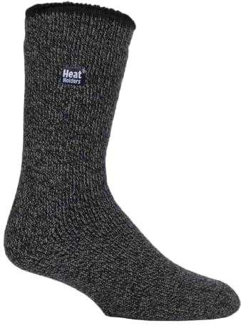 HEAT HOLDERS - Mens Long Leg Outdoor Merino Wool Thermal Socks with Reinforced Heel and Toe for Winter