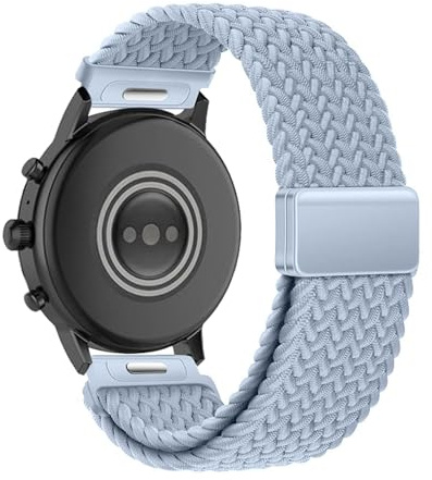 Geflochtenes Armband Kompatibel mit Fossil GEN 6 44mm Armband Magnet Verschluss Elastisch Sport Nylon Ersatzarmbänder für Fossil GEN 6 44mm Band (7)