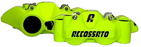 Coppia di pinze freno radiali Accossato Forgiata Monoblocco Interasse 108 mm Con Pistoni in Alluminio, con pastiglie ZXC incluse, per Suzuki GSX-R 750 dal 2004 al 2005, 750 CC