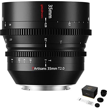 7artisans Obiettivo Cine T2.0 da 35 mm per Sony E-Mount, obiettivi full frame con grande apertura