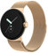 Amzpas Metallarmband für Google Pixel Watch/Pixel Watch 2 - Kompatibles Uhrenarmband für Damen und Herren, Edelstahl-Mesh-Schlaufe, Verstellbares Ersatzband, Roségold