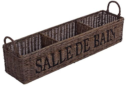 Aufbewahrungsbox Salle de Bain Korb Deko Badezimmeraccessoire, braun