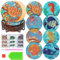 mellystore 8pcs Diamond Painting sous Verre Mandala 5D DIY Dessous de Verre Peinture Diamant sous-Verres en Liège avec Support Dessous de Verre en Forme de Diamant pour L'artisanat Cadeau