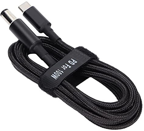 N3010 N3110 N4010 2m USB C to DC 100W PD Fast Charging Cable - 20V 5A Elbow DC 7.4 X 5.0MM Laptop Power Cord (JD0605-2)