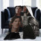 Ian-Somerhalder Kuschelige Plüsch-Thow-Decke, Flanelldecke, Bettwäsche, warmes Fleece, weiche Decke für Sofa, Couch, Wohnzimmer, Büro, Auto, Camp, Stranddecken, 127,4 x 101,6 cm