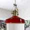 bamyum Neo-Asletl Hängelampe Industrial aus Metall Ø41 cm, Küchenlampe Vintage, Hängelampe Esstisch E27, Pendelleuchte Rot, Wohnzimmerlampe Hängend Vintage, Pendelleuchte Esstisch und Wohnzimmer