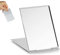 JEOPKO Ultra-Slim Portable Folding Mirror Small ,Compact Mirror,Aluminum Shell, Easy to Carry Travel Makeup Mirror, Desktop Vanity Pocket (8.4*5.6cm, Aluminum Shell) (PXWUKBDZDJ)