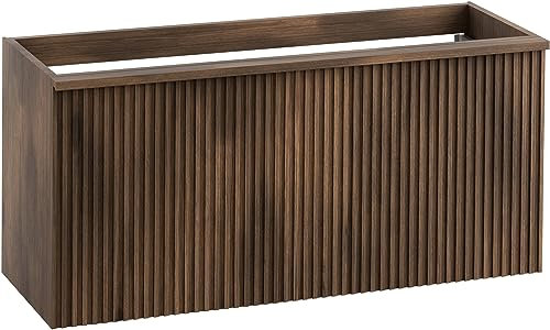 Ben Linea Waschbeckenunterschrank 120x45x55 cm Vormontiert - Eiche Grau - Unterschränke fürs Bad, Unterschrank, Waschtischunterschrank, Badezimmerschrank