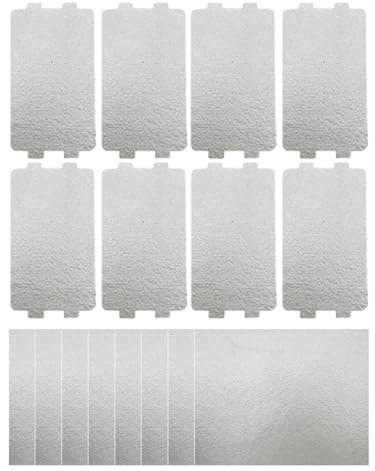 16 PCS Mica Wave Guide Cover Mica Plates Sheet Microwave Oven Repairing Part High Temperature Resistant for All Microwave Oven or Other Home Appliances,8XSmall Board and 8XUniversal Board(White)